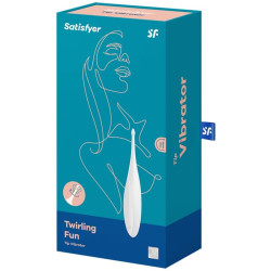 SATISFYER - WIBRATOR Z KONCOWKA Z FUN KONCOWKA BIALY