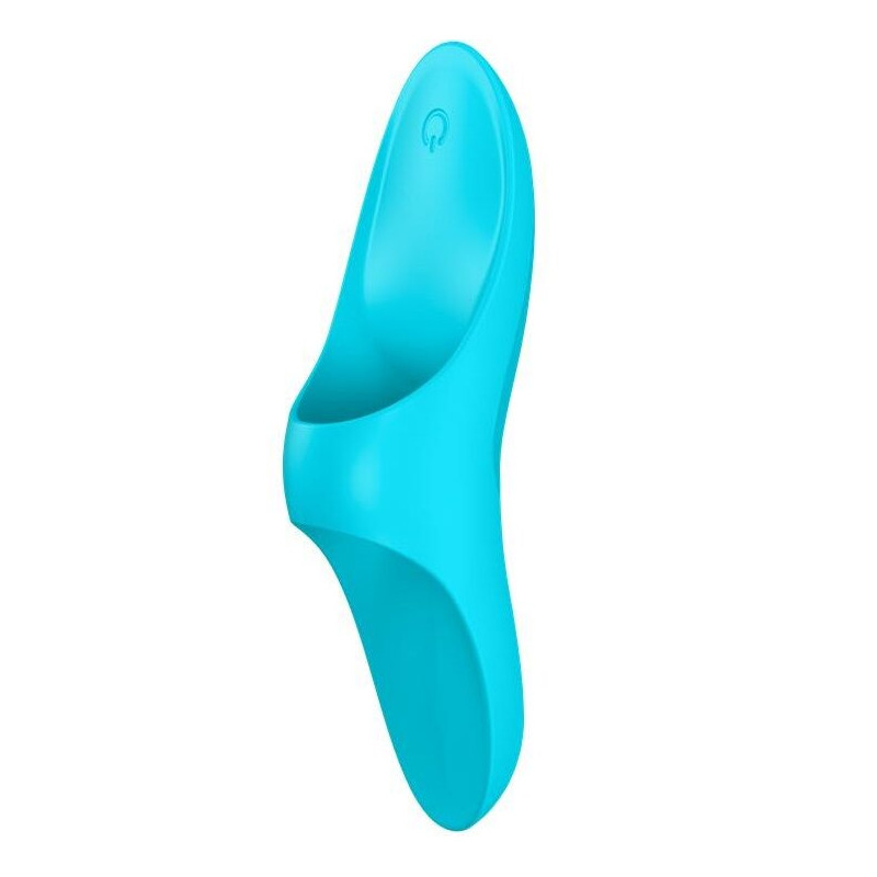 SATISFYER - ZWIASTUN WIBRATORA PALCOWEGO NIEBIESKIE SWIATLO