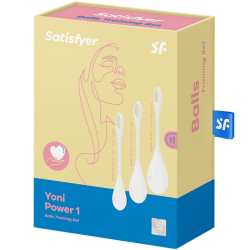 SATISFYER - ZESTAW TRENINGOWY YONI POWER 1 BIALY