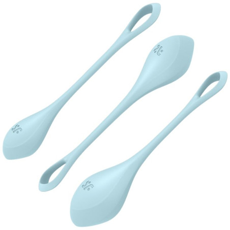 SATISFYER - ZESTAW TRENINGOWY YONI POWER 2 NIEBIESKI