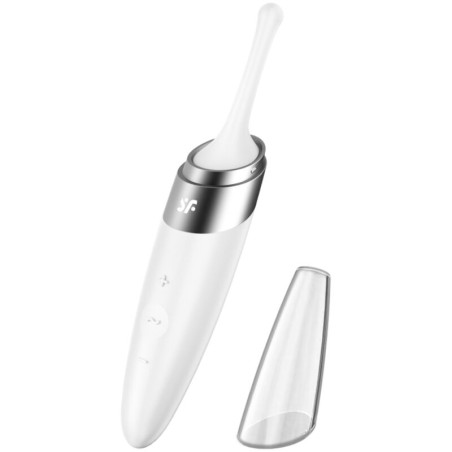 SATISFYER - WIBRATOR Lechtaczki TWIRLING DELIGHT, biaLy