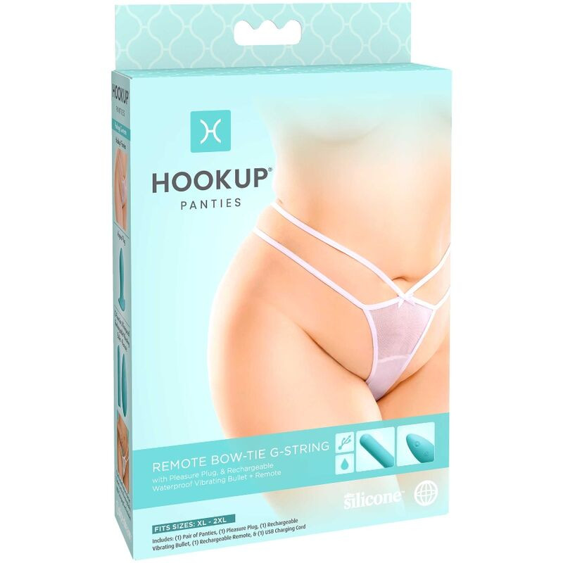 FIGI HOOK UP - ZDALNA Muszka G-STRING ROZMIAR XL/XXL