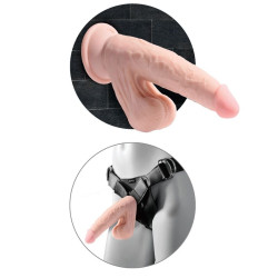 KING COCK - PLUS 3D DILDO BUJAJACE KULKI 12,7 CM