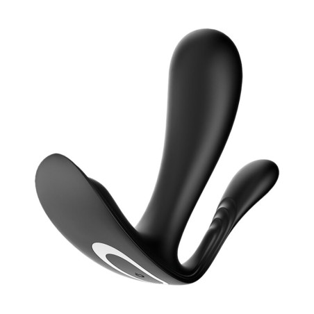 SATISFYER - SCISLE TAJNE + WIBRATOR CZARNY