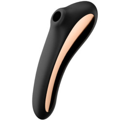 SATISFYER - WIBRATOR PULSE DUAL KISS AIR CZARNY