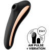 SATISFYER - WIBRATOR PULSE DUAL KISS AIR CZARNY