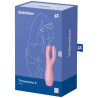 SATISFYER - TROJKATNY WIBRATOR 3 ROZOWY