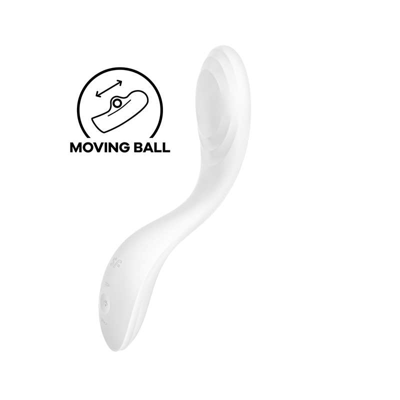SATISFYER - VIBRADOR RRROLLING PLEASURE GSPOT BRANCO
