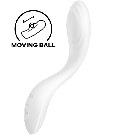 SATISFYER - VIBRADOR RRROLLING PLEASURE GSPOT BRANCO