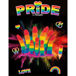 PRIDE - DILDO Z FLAGA LGBT 19 CM