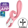 SATISFYER - HUG ME RABBIT VIBRATOR APP PINK