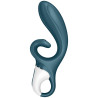 SATISFYER - NIEBIESKA APLIKACJA WIBRATOR KROLIKA HUG ME RABBIT