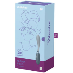 SATISFYER - WIBRATOR G-SPOT FLEX 3 MULTI SZARY