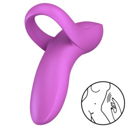 SATISFYER - ODWAZNY WIBRATOR PALCOWY ROZOWY