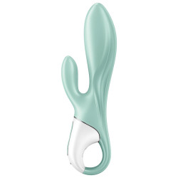 SATISFYER - AIR PUMP BUNNY 5+ DMUJACY WIBRATOR DLA KROLIKA APLIKACJA ZIELONA