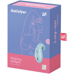 SATISFYER - WIBRATOR NAKLADANY DO DIPPING DELIGHT NIEBIESKI