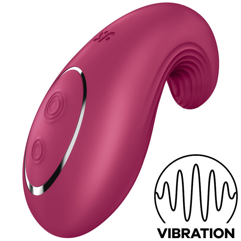 SATISFYER - WIBRATOR NAKLADANY DO DIPPING DELIGHT CZERWONY