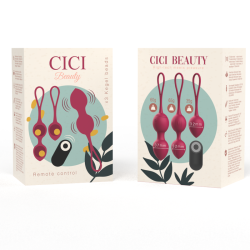 CICI BEAUTY - PREMIUM SILIKON 3 WIBRACYJNE KORALIKI KEGLA PILOT ZDALNEGO STEROWANIA