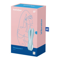 SATISFYER - TROJKA 1 WIBRATOR NIEBIESKI