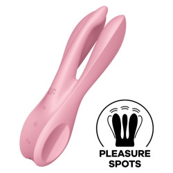 SATISFYER - THREESOME 1 WIBRATOR ROZOWY