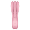 SATISFYER - VIBRATEUR THREESOME 1 ROSE