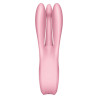 SATISFYER - VIBRATEUR THREESOME 1 ROSE