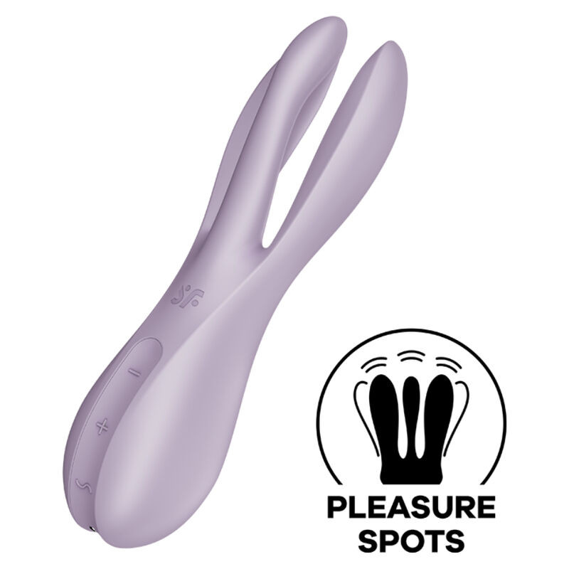 SATISFYER - TRÓJKA 2 WIBRATOR FIOLETOWY