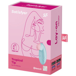 SATISFYER - WIBRATOR NAKLADANY TROPICAL TIP NIEBIESKI