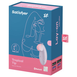 SATISFYER - WIBRATOR NAKLADANY TROPICAL TIP LILIOWY