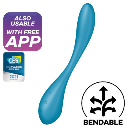 SATISFYER - WIBRATOR MULTI G-SPOT FLEX 5 NIEBIESKI