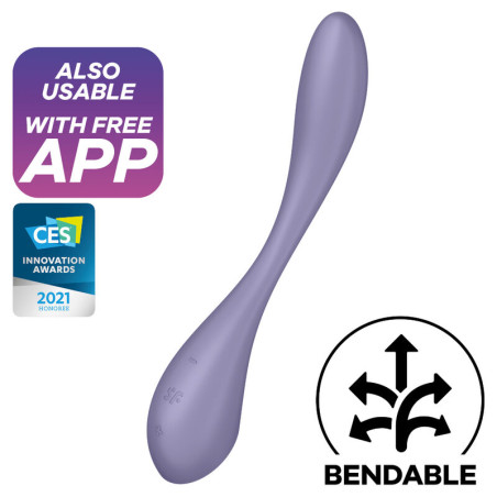 SATISFYER - WIBRATOR MULTI G-SPOT FLEX 5 LILIOWY