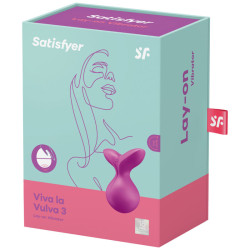 SATISFYER - VIVA LA VULVA 3 WIBRATOR NAKLADANY FIOLETOWY