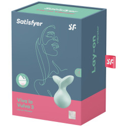 SATISFYER - VIVA LA VULVA 3 WIBRATOR NAKLADANY ZIELONY