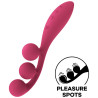 SATISFYER - TRI BALL 1 MULTI WIBRATOR CZERWONY