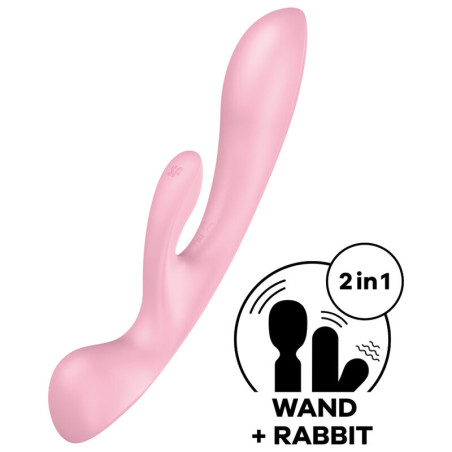 SATISFYER - POTROJNY OH HYBRYDOWY ROZ WIBRUJACY