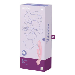 SATISFYER - POTROJNY OH HYBRYDOWY ROZ WIBRUJACY
