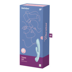 SATISFYER - POTROJNY OH HYBRYDOWY WIBRACJA NIEBIESKI