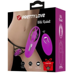 PRETTY LOVE - STYMULATOR DZIKIEGO KROLIKA DO MAJTEK Z PILOTEM LILIOWY