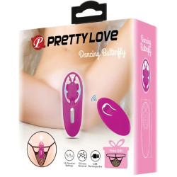 PRETTY LOVE - TANCZACY STYMULATOR MOTYLIK DO MAJTEK Z PILOTEM LILIOWY