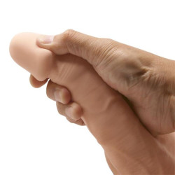 BAILE - PIEKNE SPOTKANIE BAHAMUT ELASTYCZNY REALISTYCZNY DILDO 21,8 CM NATURALNY