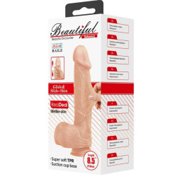 BAILE - PIEKNE SPOTKANIE BAHAMUT ELASTYCZNY REALISTYCZNY DILDO 21,8 CM NATURALNY