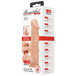 BAILE - PIEKNE SPOTKANIE BURAQ ELASTYCZNY REALISTYCZNY DILDO 24 CM NATURALNY