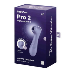 SATISFYER - PRO 2 GENERACJA 3 TECHNOLOGIA CIEKLEGO POWIETRZA LILIOWY