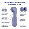 SATISFYER - PRO 2 GENERACJA 3 TECHNOLOGIA CIEKLEGO POWIETRZA LILIOWY