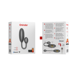 ONINDER - DENVER JAJECZKO WIBRUJACE CZARNE 7 X 2,7 CM DARMOWA APLIKACJA