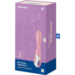 SATISFYER - WIBRATOR Z POMPA POWIETRZA 2 ROZOWY