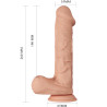 BAILE - PIEKNE SPOTKANIE BERGRISI ELASTYCZNY REALISTYCZNY DILDO 26 CM NATURALNY