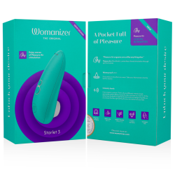WOMANIZER - STARLET 3 STYMULATOR LECHTACZKI TURKUSOWY