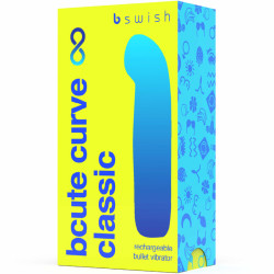 B SWISH - BCUTE CURVE INFINITE KLASYCZNY WIBRATOR SILIKONOWY DO LADOWANIA ZOLTY
