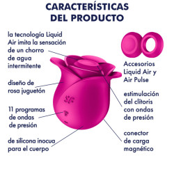 SATISFYER - AIR PULSE PRO 2 NOWOCZESNY WIBRATOR BLOSSOM